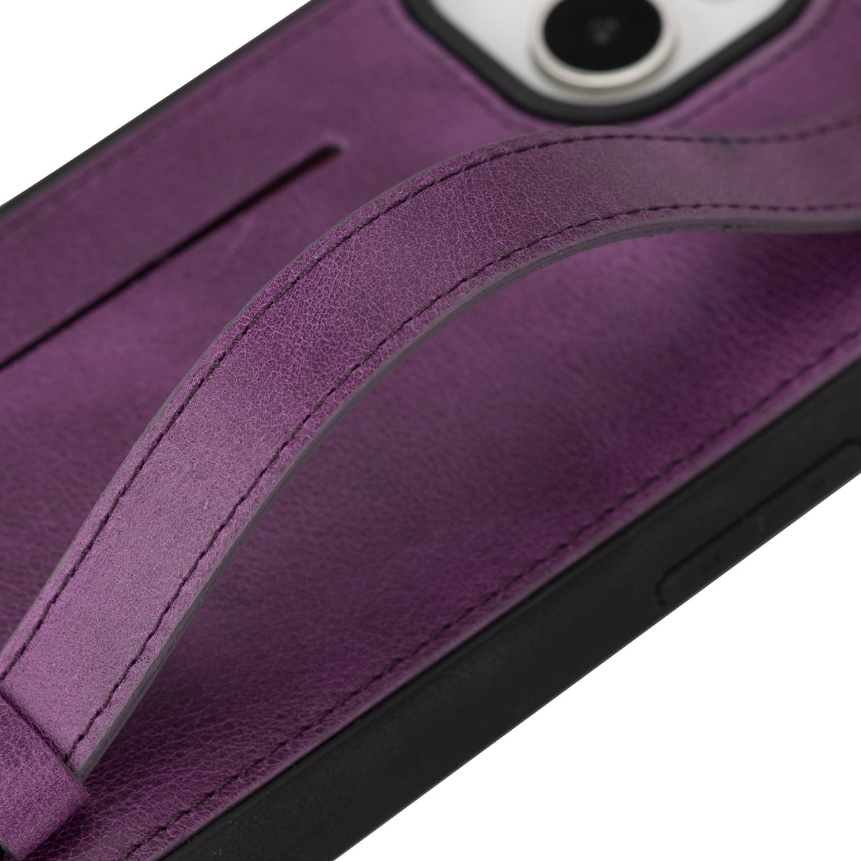 iPhone 14 Plus Snap-on Leather Grip Case