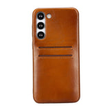 Samsung Galaxy S23 Snap-on Full Cover Leather Case with Credit Card Slots