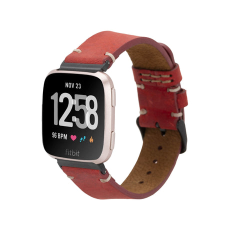 Stitch End Leather Band for Fitbit Watch