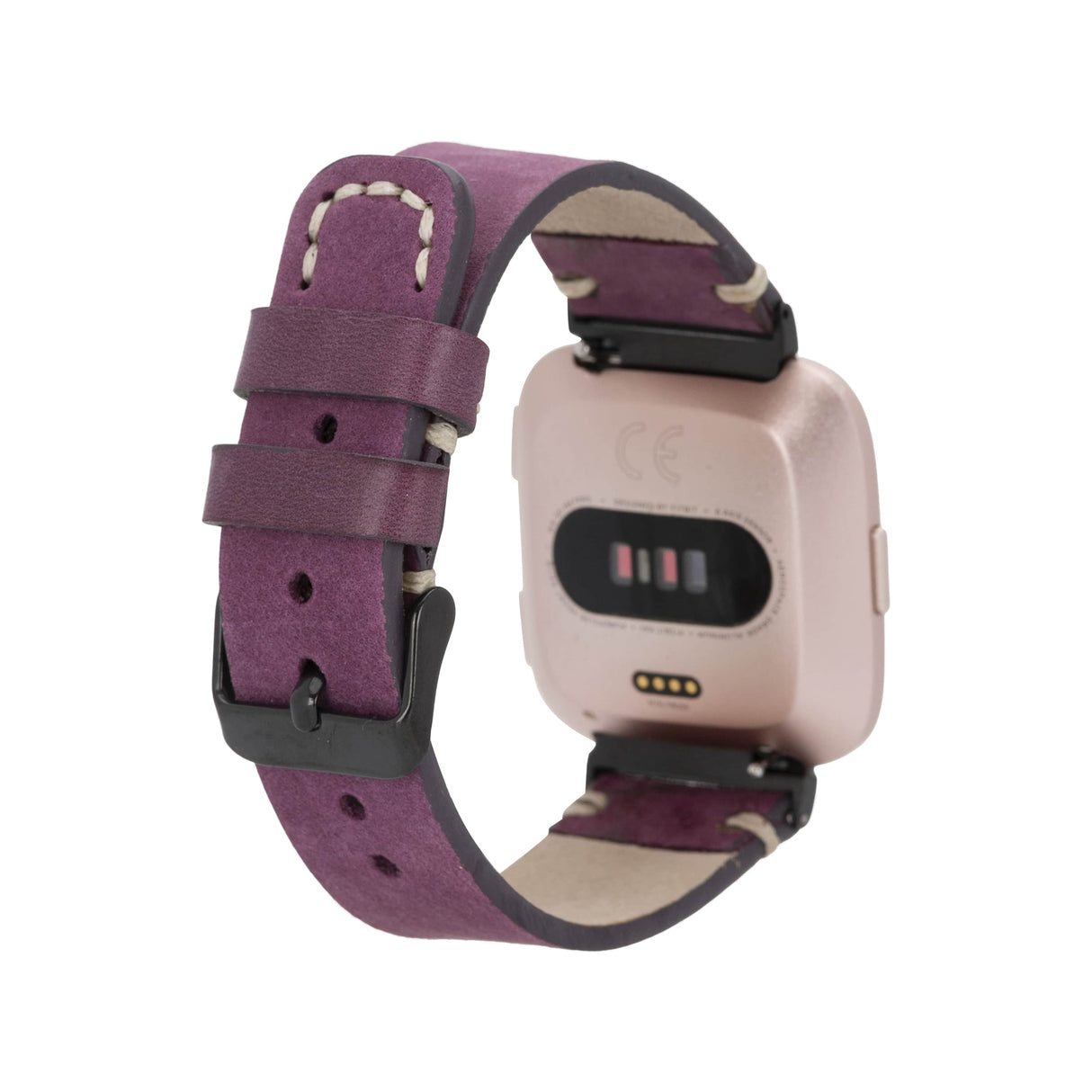 Stitch End Leather Band for Fitbit Watch