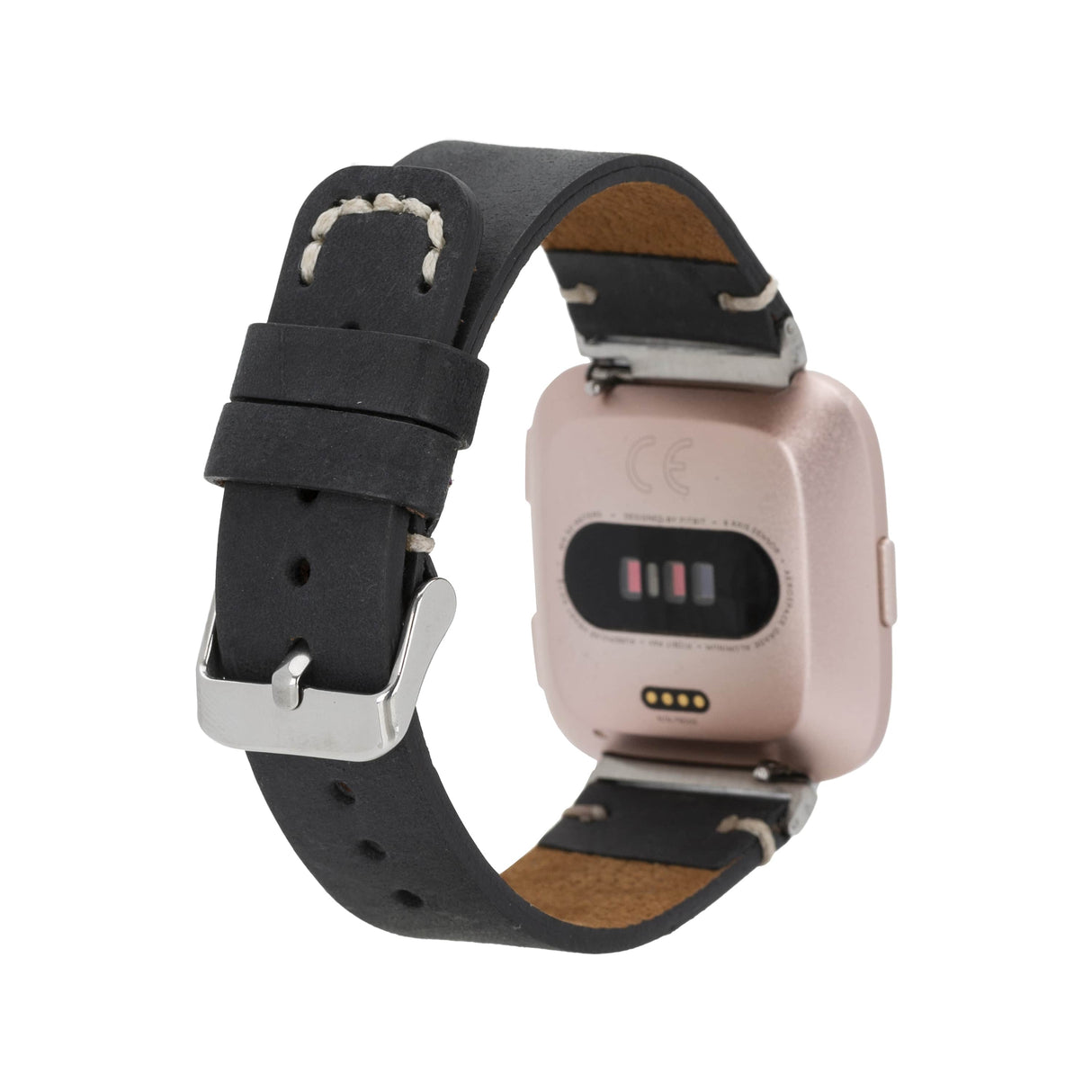 Stitch End Leather Band for Fitbit Watch