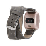 Double Tour Leather Band  for Fitbit Watches