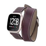 Double Tour Leather Band  for Fitbit Watches