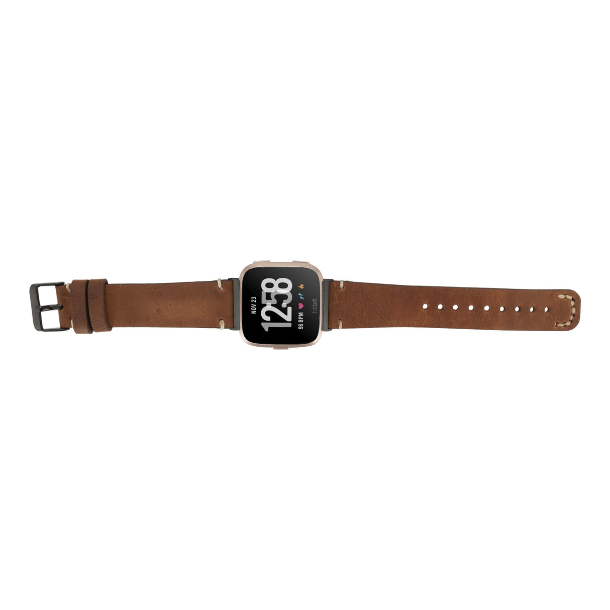 Stitch End Leather Band for Fitbit Watch