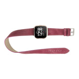 Double Tour Leather Band  for Fitbit Watches