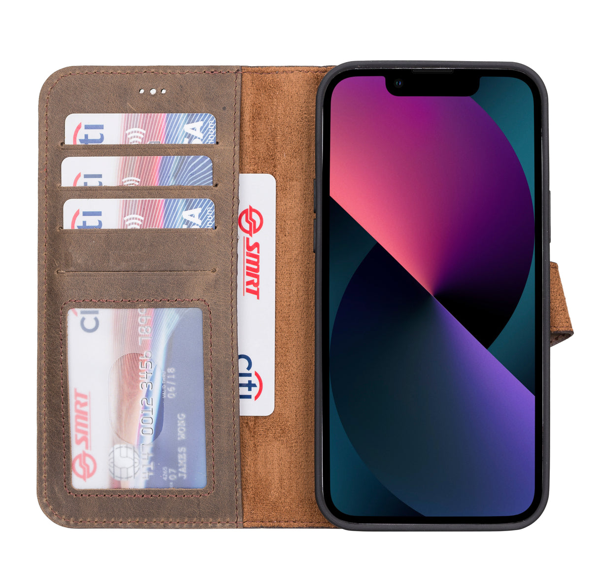 iPhone 13 Pro Max Leather Wallet Case