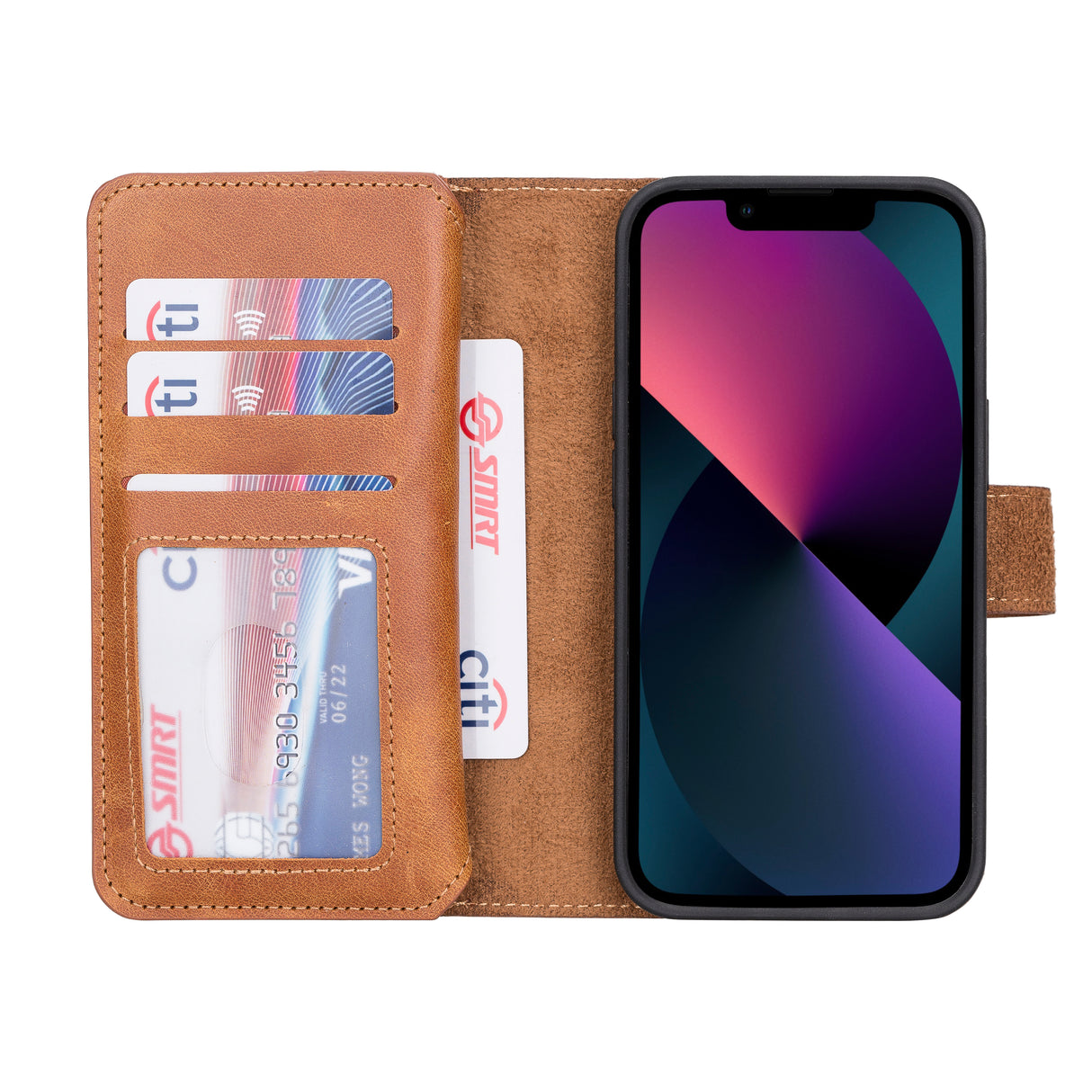 iPhone 13 Leather Dual Wallet Case