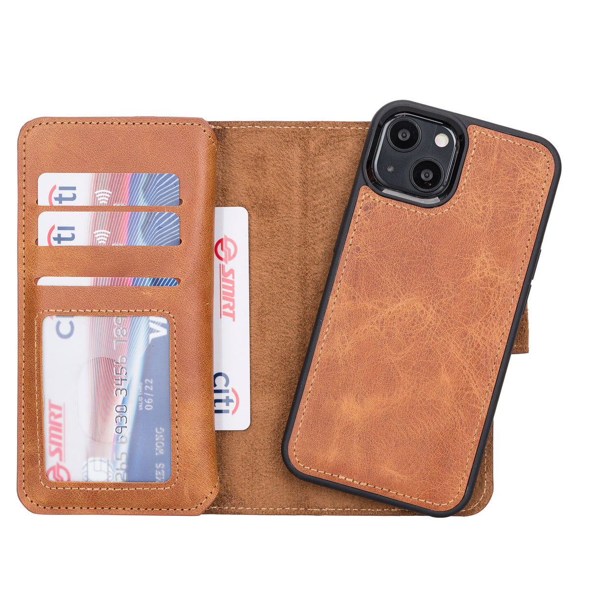 iPhone 13 Leather Dual Wallet Case