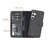 Samsung Galaxy S24 Magnetic Detachable Leather Wallet Case