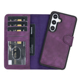 Samsung Galaxy S24 Magnetic Detachable Leather Wallet Case