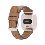 Active Pebbled Leather Fitbit Watch Band_coffee_6