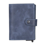 Premium RFID Blocking Leather Pop-Up AirTag Card Holder and Wallet