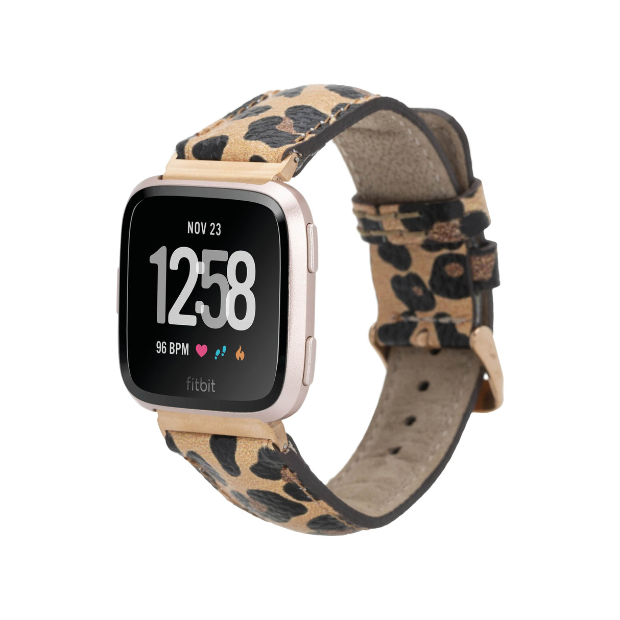 Classic Leather Band for Fitbit Watches leopard