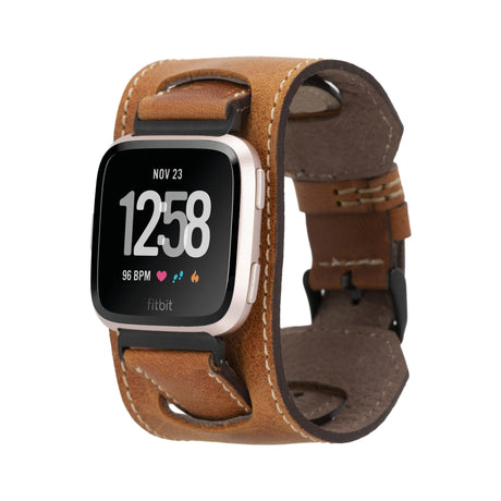 Cuff Leather Band for Fitbit Watches