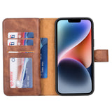 iPhone 14 Plus Leather Dual Wallet Case