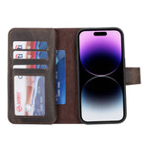 iPhone 14 Pro Dual Leather Wallet Case