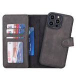 iPhone 14 Pro Max Dual Leather Wallet Case