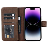 iPhone 15 Plus Leather Dual Wallet Case