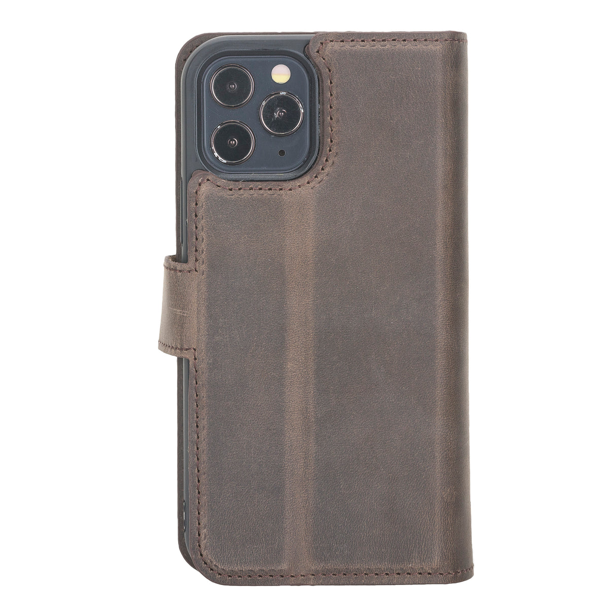 iPhone 12 Leather Dual Fold Phone Wallet Case