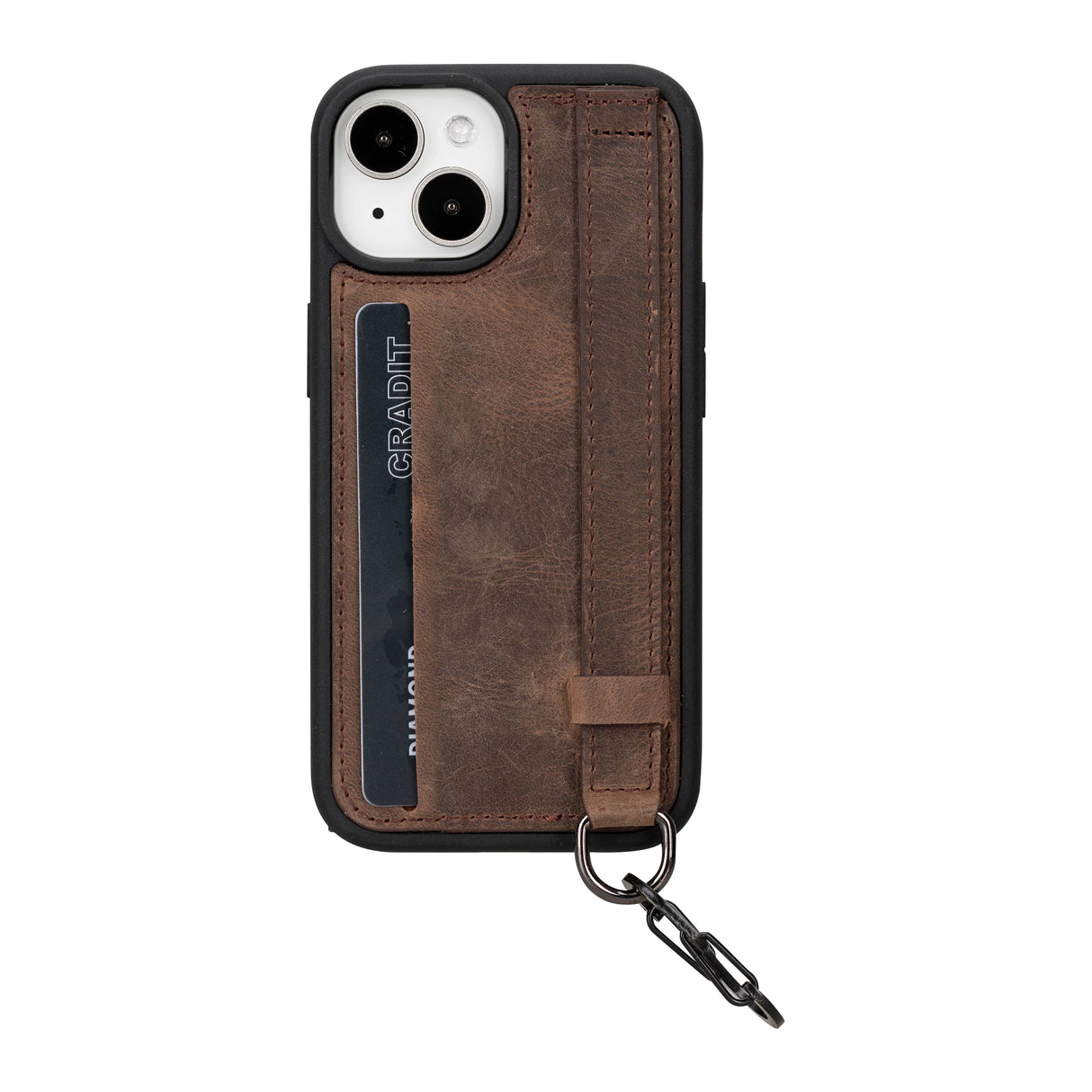 iPhone 16 Snap-on Leather Grip Case