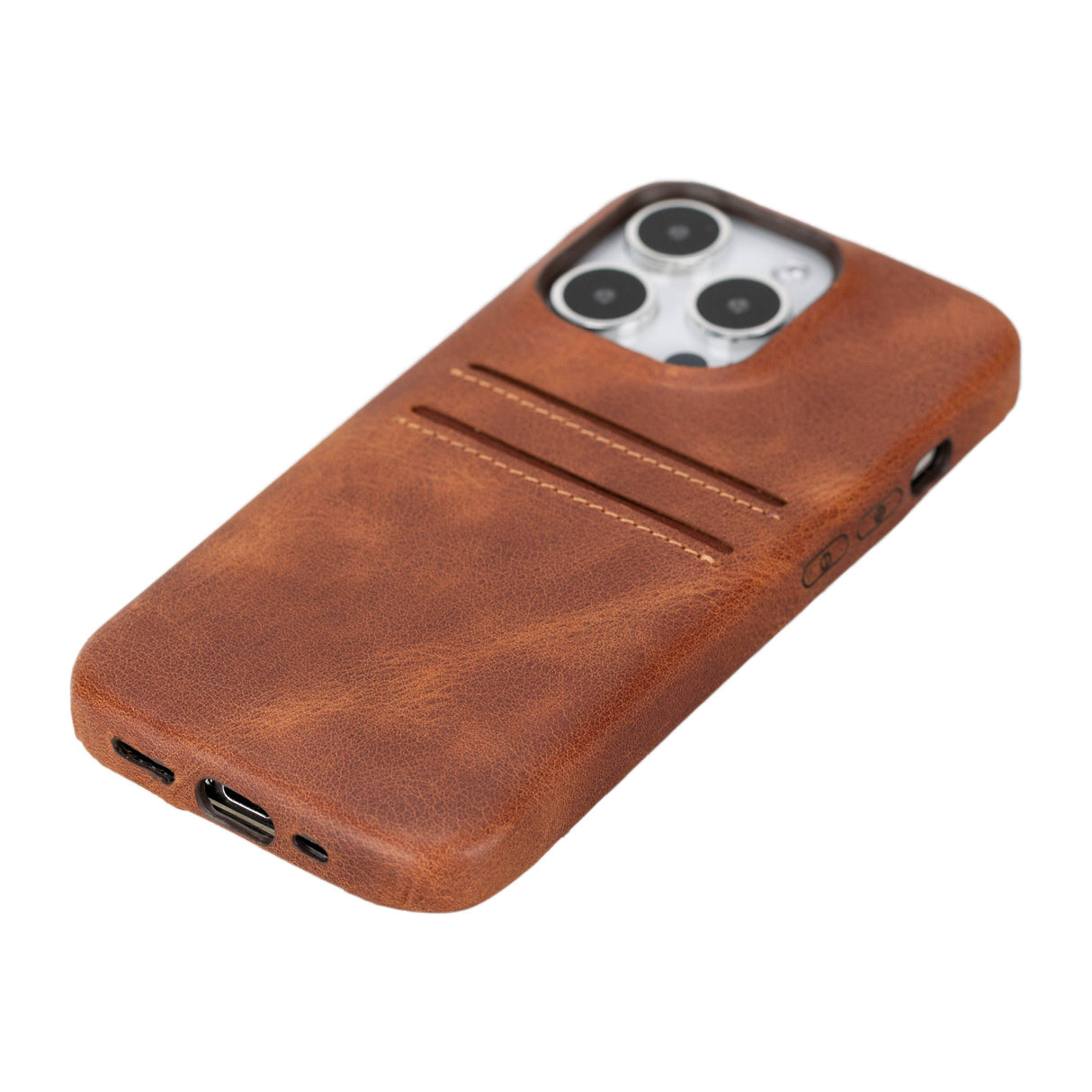 iPhone 15 Pro Leather Snap-on wallet case