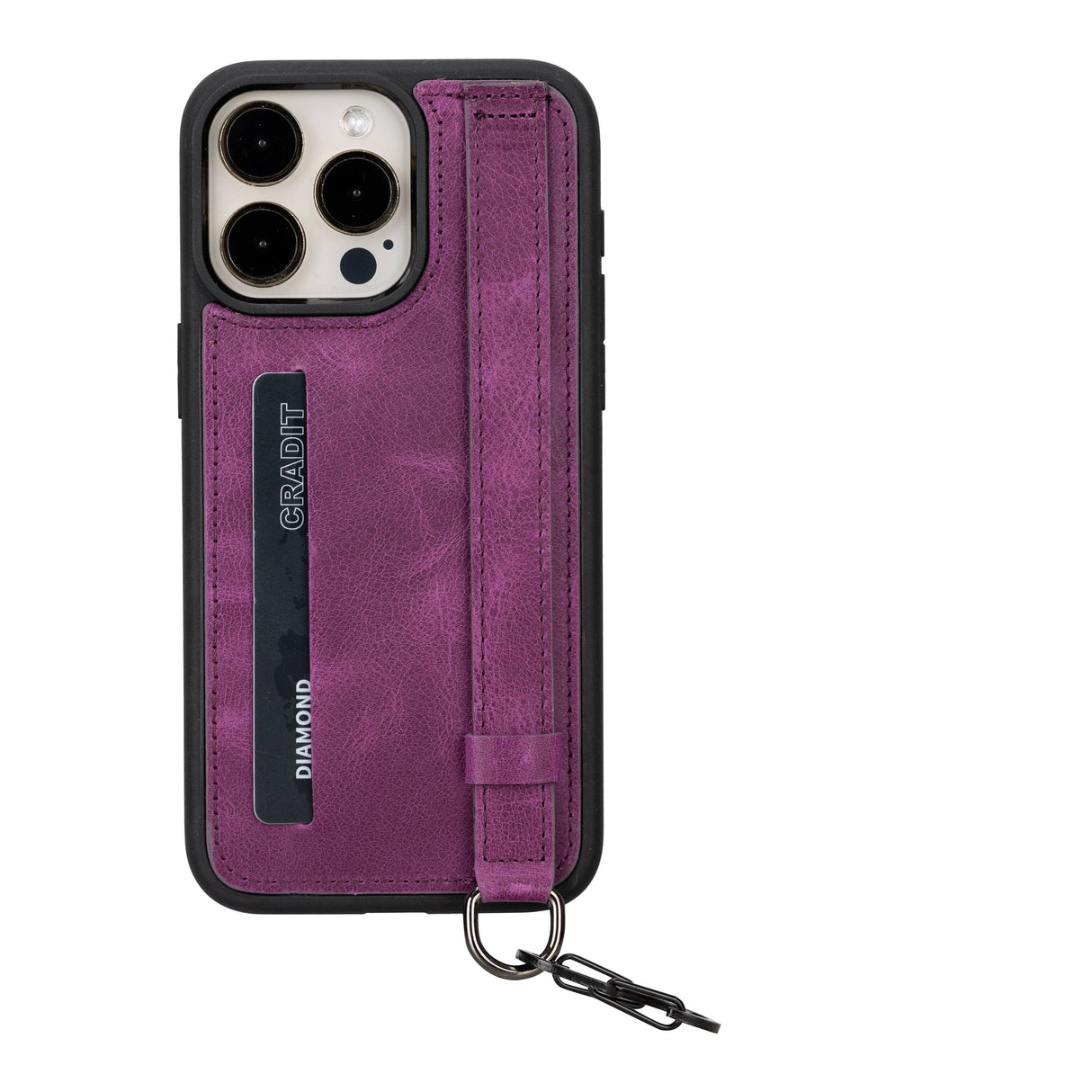 iPhone 16 Pro Max Snap-on Leather Grip Case