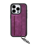 iPhone 16 Pro Snap-on Leather Grip Case