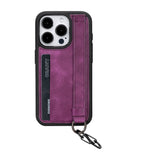 iPhone 16 Pro Snap-on Leather Grip Case