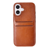 iPhone 16 Snap-on Leather Wallet Case
