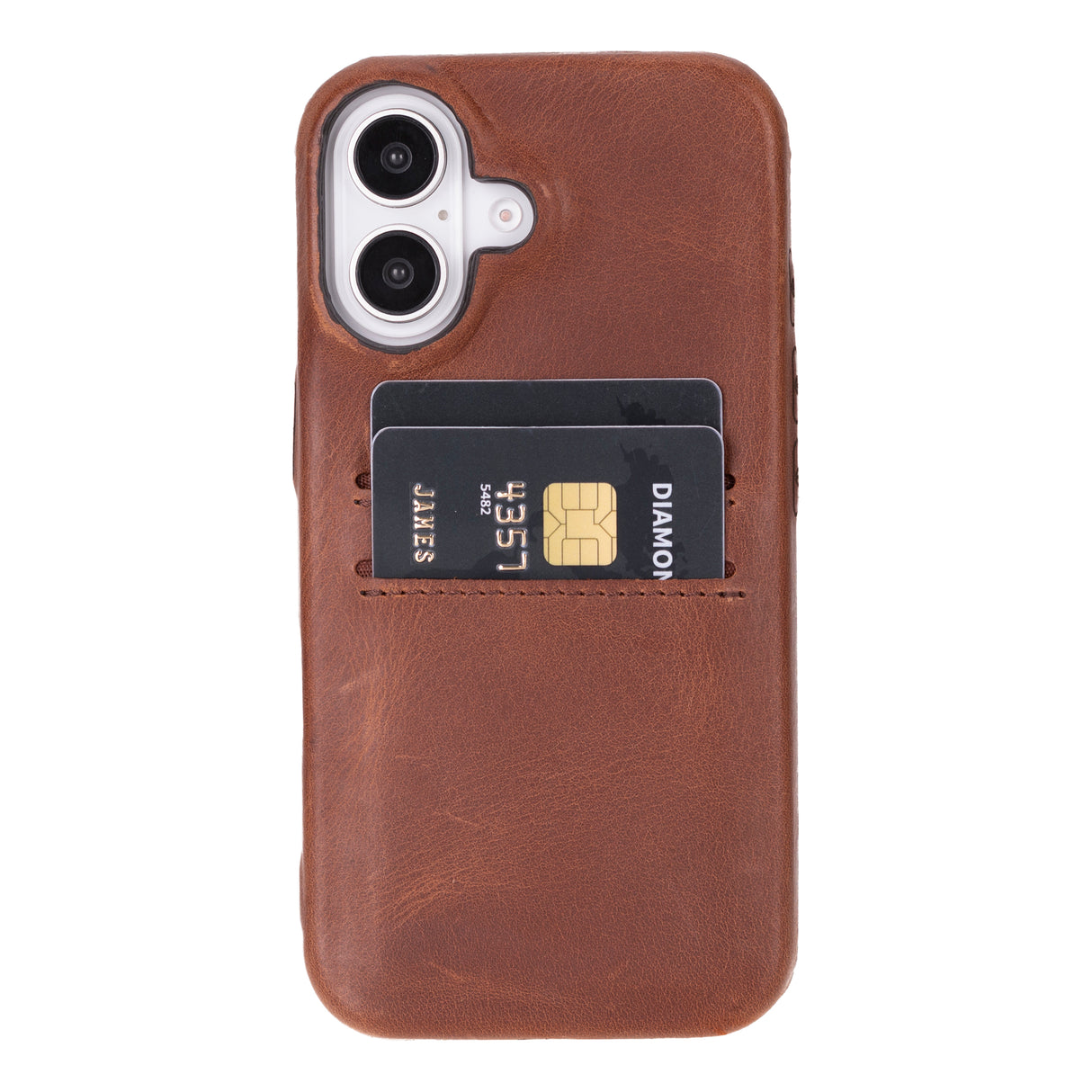 iPhone 16 Snap-on Leather Wallet Case