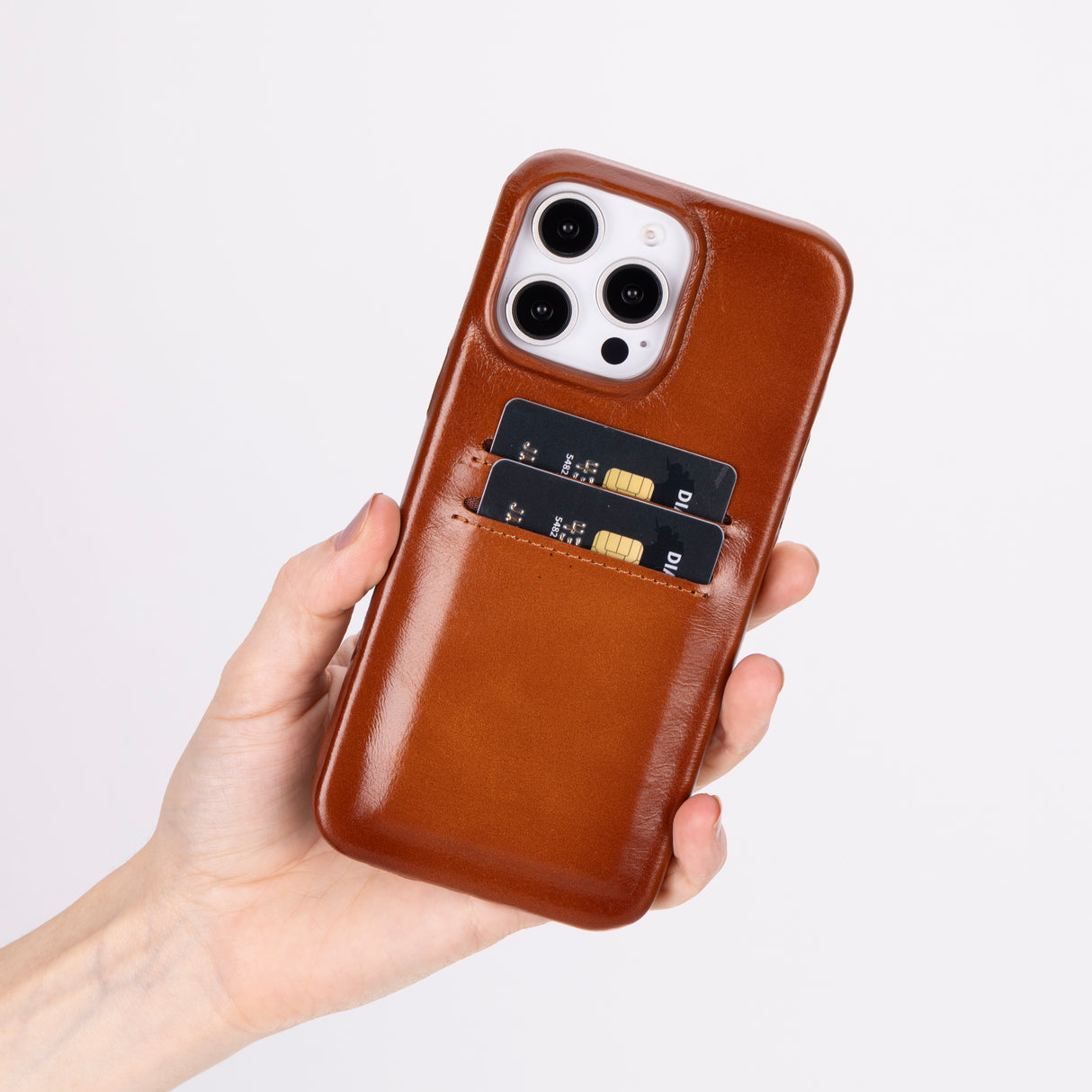 iPhone 16 Pro Max Leather Snap-on wallet case
