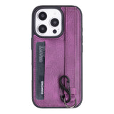 iPhone 16 Pro Snap-on Leather Grip Case