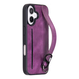 iPhone 16 Snap-on Leather Grip Case