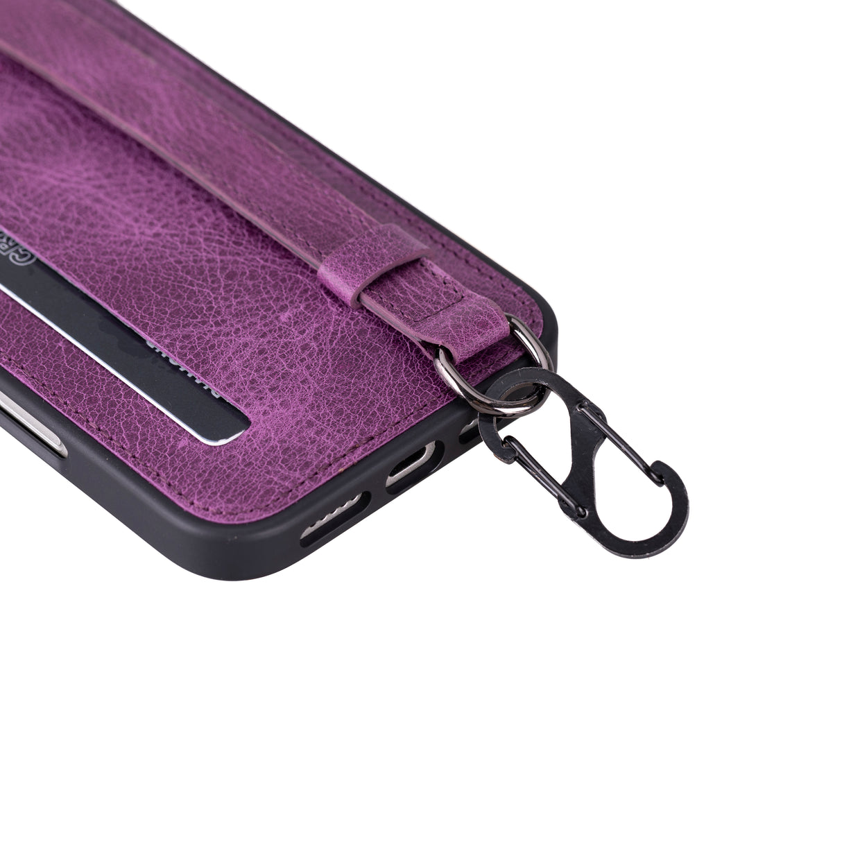 iPhone 16 Pro Snap-on Leather Grip Case