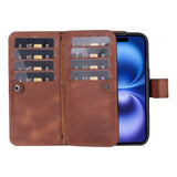 iPhone 16 Leather Dual Wallet Case