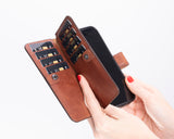 iPhone 16 Pro Dual Leather Wallet Case
