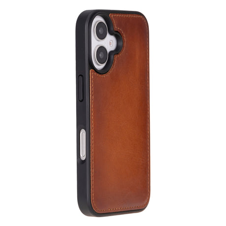 iPhone 16 Leather Snap-on Flex Flat