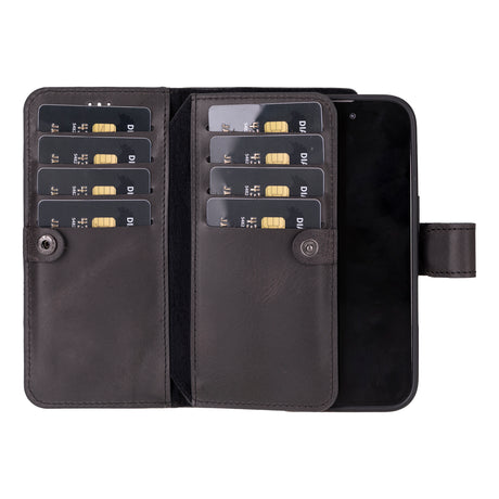 iPhone 16 Leather Dual Wallet Case