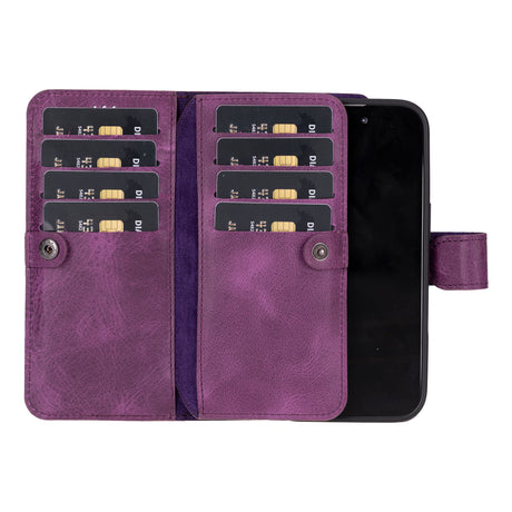 iPhone 16 Leather Dual Wallet Case