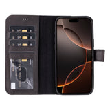 iPhone 16 Pro Max Leather Wallet Case