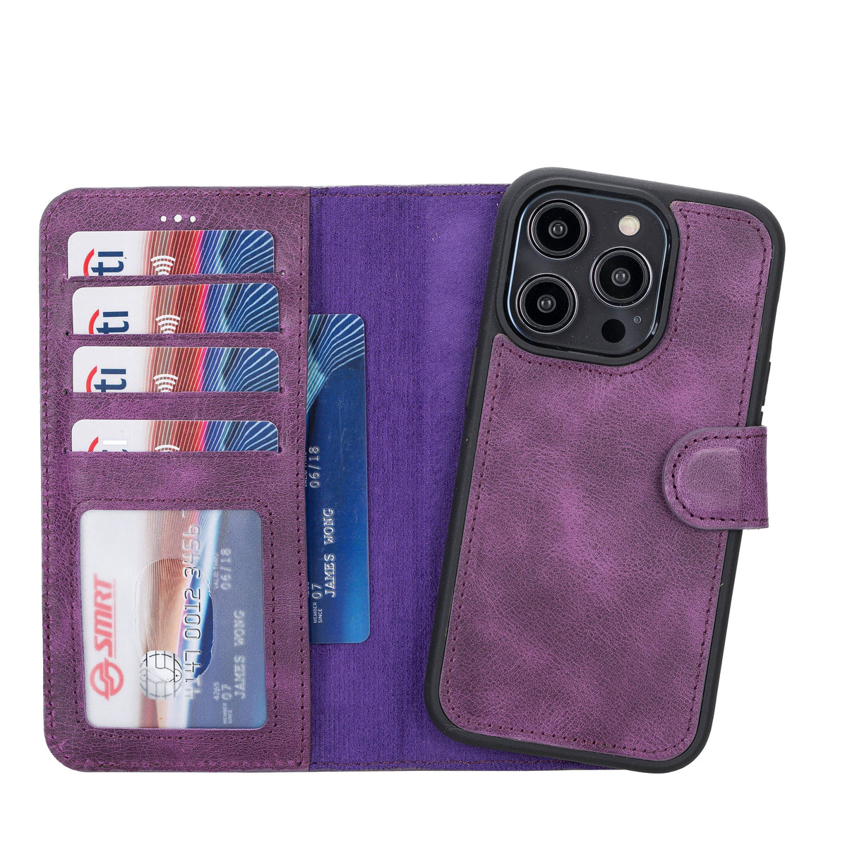 iPhone 14 Pro Leather Wallet Case