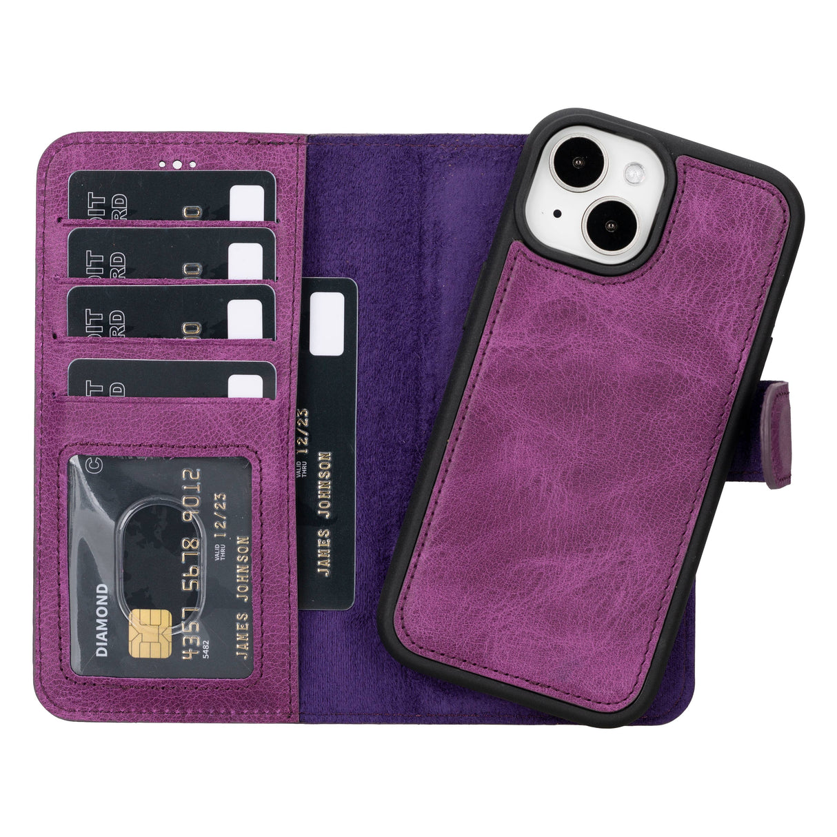 iPhone 16 Leather Wallet Case