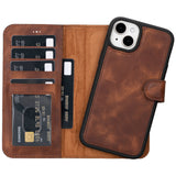 iPhone 15 Plus Leather Wallet Case