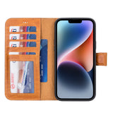 iPhone 15 Plus Leather Wallet Case