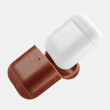 AirPods 1/2 Leather Protective Case Cover with Hook