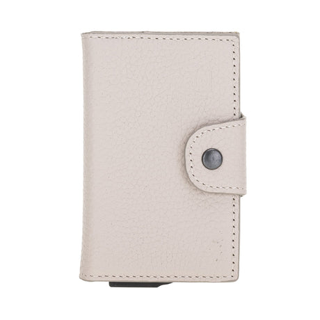 Premium RFID Blocking Leather Card Holder with Pop-Up Feature