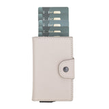 Premium RFID Blocking Leather Card Holder with Pop-Up Feature