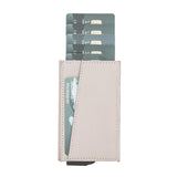 Premium RFID Blocking Leather Card Holder with Pop-Up Feature