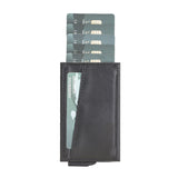 Premium RFID Blocking Leather Card Holder with Pop-Up Feature