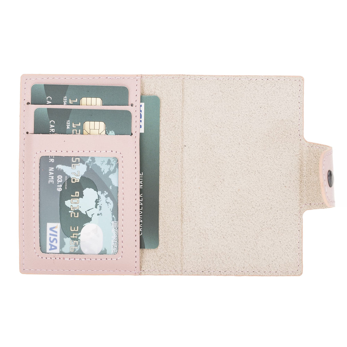 Premium RFID Blocking Leather Card Holder with Pop-Up Feature